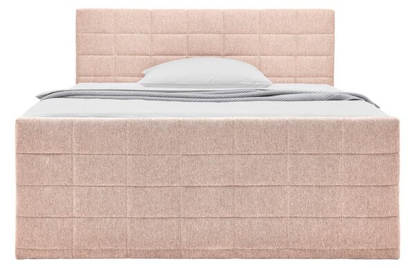 Mömax Postelja Boxspring Damon, Roza, 160x200