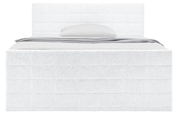Mömax Postelja Boxspring Damon, Bela, 160x200