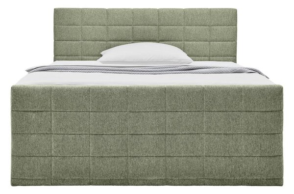 Mömax Postelja Boxspring Damon, Zelena, 160x200