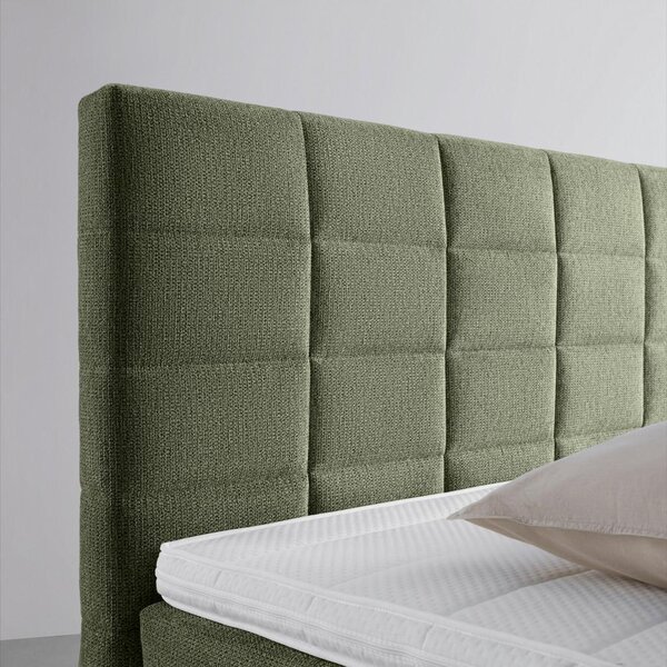 Mömax Postelja Boxspring Damon, Zelena, 160x200