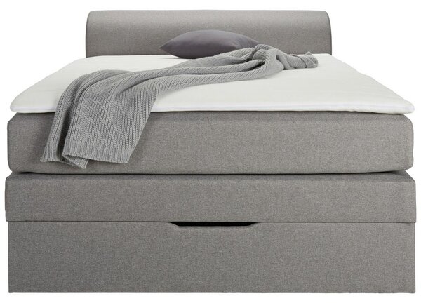 Mömax Postelja Boxspring Flexi 2, Siva, 140x200