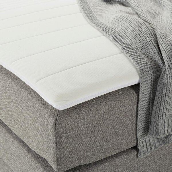 Mömax Postelja Boxspring Flexi 2, Siva, 140x200