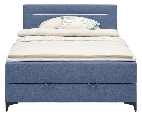 Mömax Postelja Boxspring Jerry, Modra, 140x200