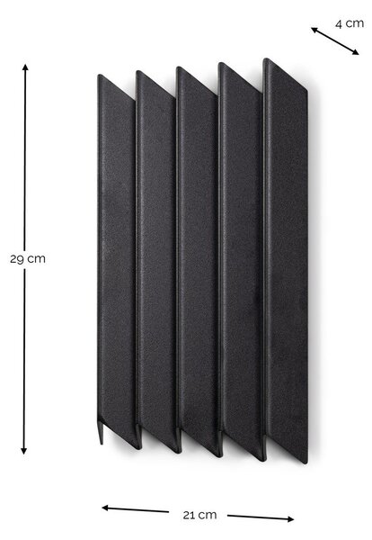 Kovinski stenski obešalnik v barvi terakote 21 cm Sensu – Spinder Design