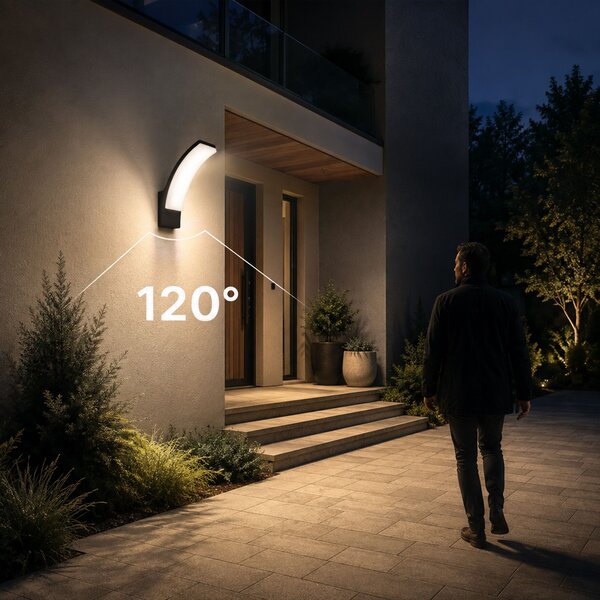 Fasadna LED stenska svetilka JNH032-G črna