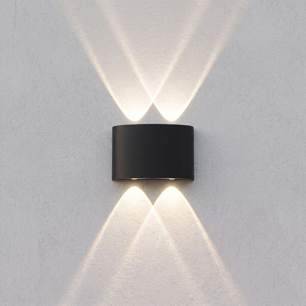 Fasadna stenska svetilka LED JNH039-4G Black