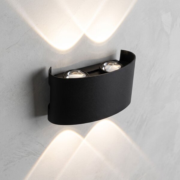 Fasadna stenska svetilka LED JNH039-4G Black