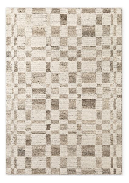 Kremno bela ročno tkana volnena preproga 80x150 cm Boho 1.0 Structa – Vikosa