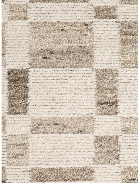 Kremno bela ročno tkana volnena preproga 80x150 cm Boho 1.0 Structa – Vikosa