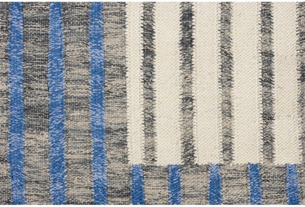 Modra/rjava bombažna preproga 160x230 cm Hampton – Dutchbone