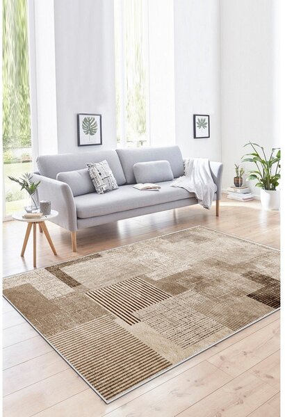 Bež pralna preproga 50x80 cm Cubo – Vitaus