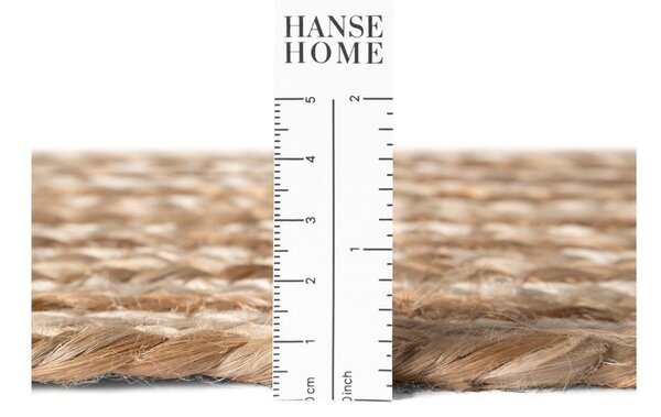 Obojestranski/ročno tkan tekač iz jute v naravni barvi/v svetli naravni barvi 80x200 cm Juno – Hanse Home