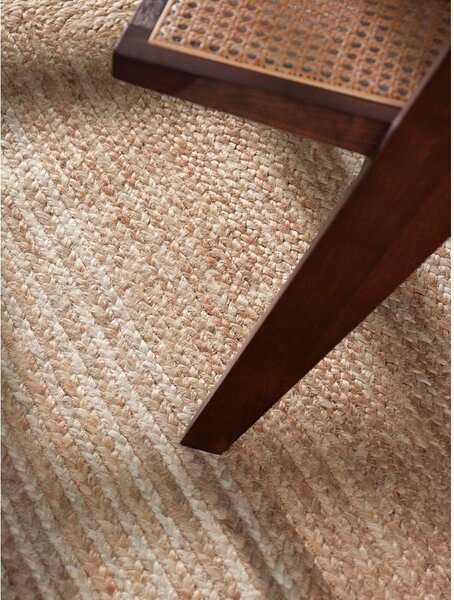 Obojestranski/ročno tkan tekač iz jute v naravni barvi/v svetli naravni barvi 80x200 cm Juno – Hanse Home