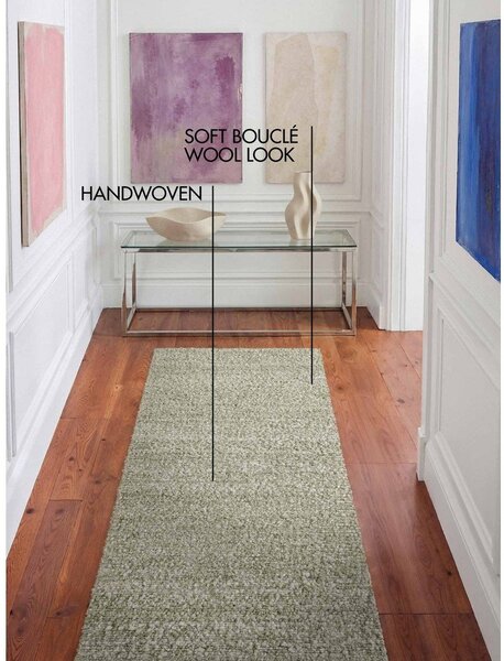 Svetlo zelen ročno tkan tekač 80x200 cm Notting Hill Portobello – Ted Baker