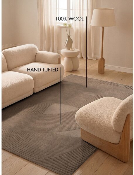 Rjava volnena preproga 120x170 cm Kensington Victoria – Ted Baker