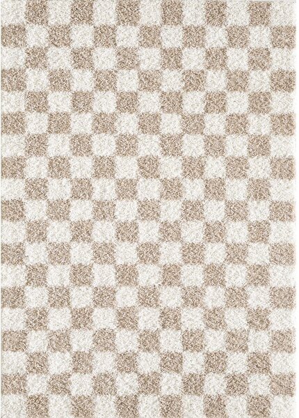 Bež/kremno bela preproga 120x170 cm Grida – ESTE