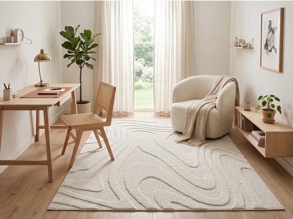 Kremno bela preproga 120x170 cm Dune – ESTE