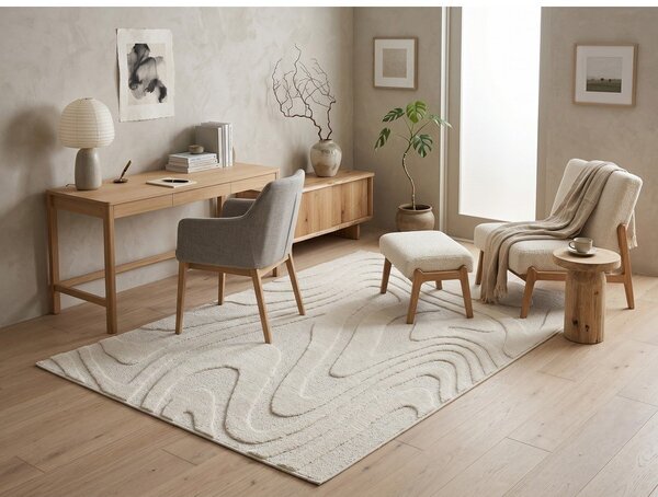 Kremno bela preproga 120x170 cm Dune – ESTE