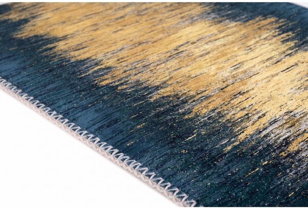 Rumena/temno modra pralna preproga 50x80 cm Goldie – Vitaus