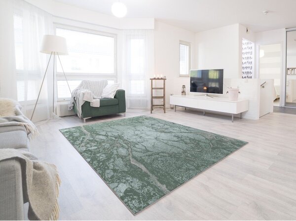 Sivo-zelenomodra preproga 133x190 cm Damar – FD