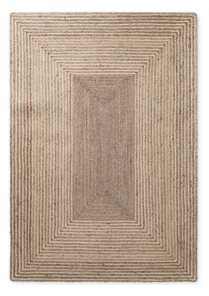 Obojestranska/ročno tkana preproga iz jute v svetli naravni barvi/v temni naravni barvi 120x170 cm Juno – Hanse Home