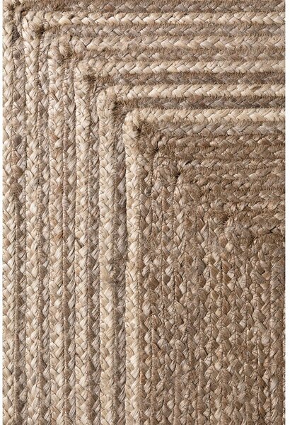 Obojestranska/ročno tkana preproga iz jute v svetli naravni barvi/v temni naravni barvi 120x170 cm Juno – Hanse Home