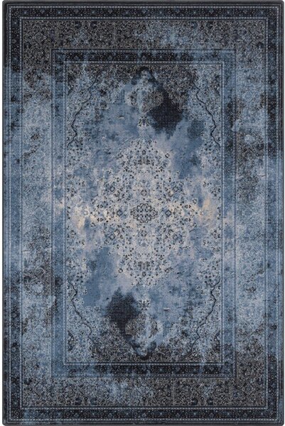 Modra volnena preproga 133x180 cm Difida – Agnella