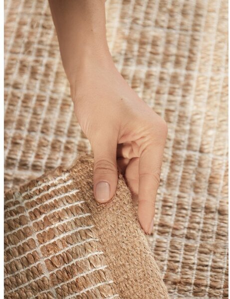 Obojestranski/ročno tkan tekač iz mešanice jute v naravni barvi 80x200 cm Birka – Villeroy&Boch