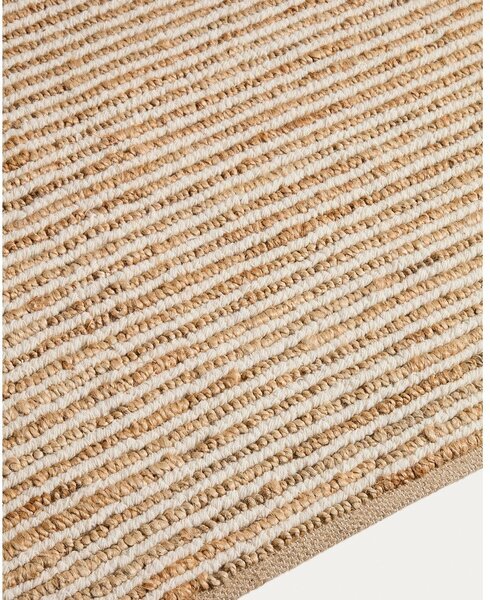 Ročno tkana preproga iz jute v naravni barvi 200x300 cm Derule – Kave Home