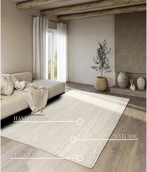 Bela obojestranska/ročno tkana preproga iz jute 160x230 cm Rosalie – Villeroy&Boch