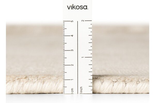 Slonokoščena ročno tkana viskozna preproga 120x180 cm Noemi – Vikosa
