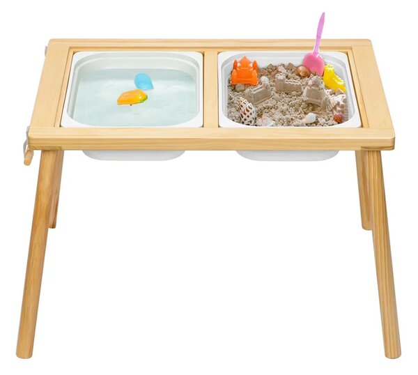 TookyToy Lesena senzorična miza za otroke