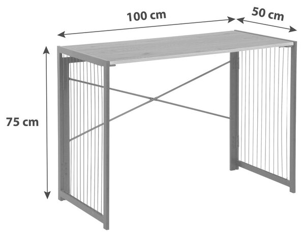 Mömax Pisalna Miza Klapp, Zložljiva, 100x50