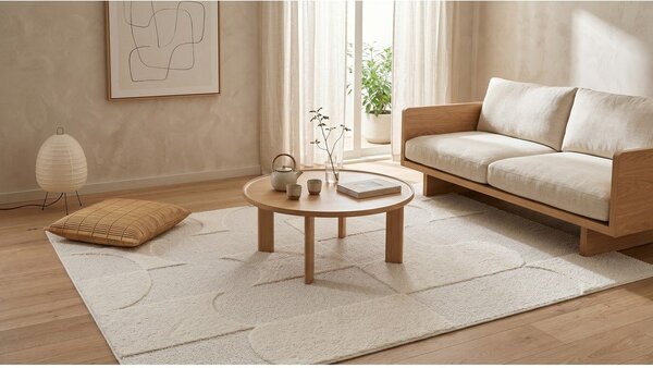 Kremno bela preproga 120x170 cm Luna – ESTE