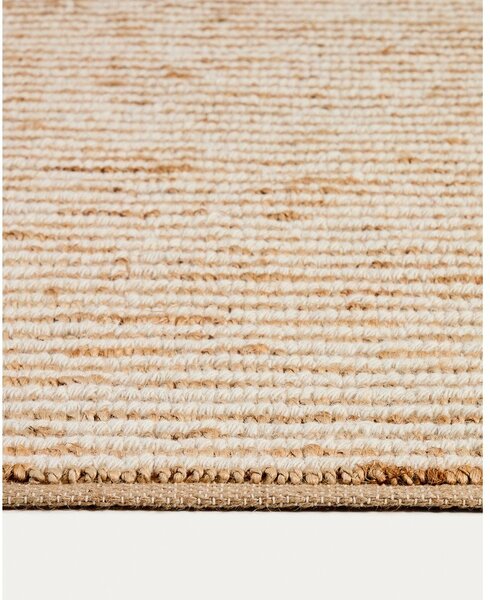 Ročno tkana preproga iz jute v naravni barvi 160x230 cm Derule – Kave Home