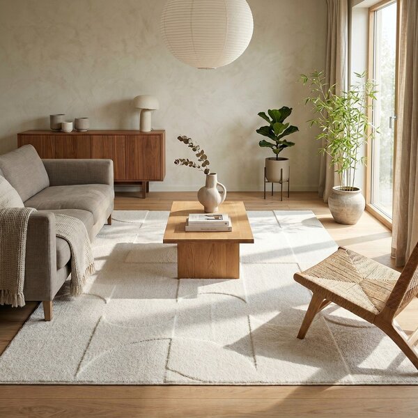 Kremno bela preproga 120x170 cm Luna – ESTE