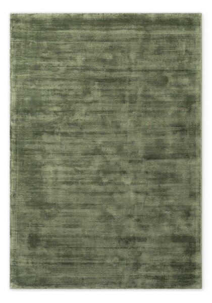Zelena ročno tkana viskozna preproga 80x150 cm Noemi – Vikosa