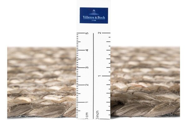 Obojestranski/ročno tkan tekač iz jute v svetli naravni barvi/v temni naravni barvi 80x200 cm Juno – Hanse Home
