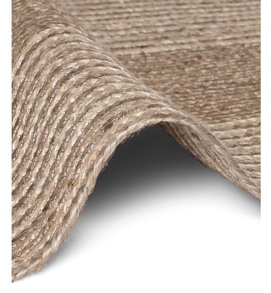 Obojestranski/ročno tkan tekač iz jute v svetli naravni barvi/v temni naravni barvi 80x200 cm Juno – Hanse Home
