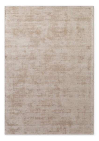 Bež ročno tkana viskozna preproga 80x150 cm Noemi – Vikosa