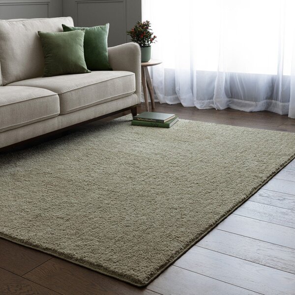 Zelena pralna preproga 80x150 cm Super Snug – Asiatic Carpets