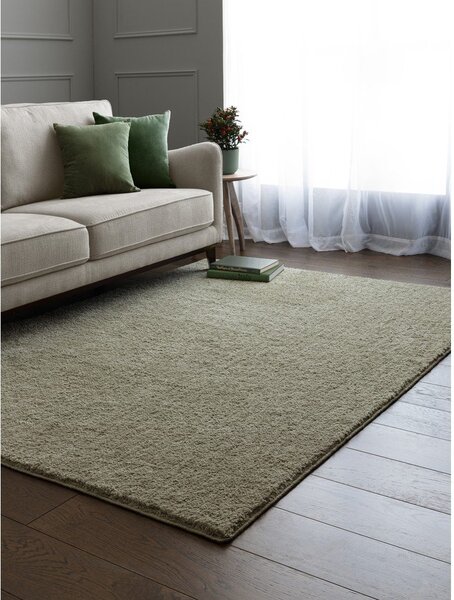 Zelena pralna preproga 80x150 cm Super Snug – Asiatic Carpets