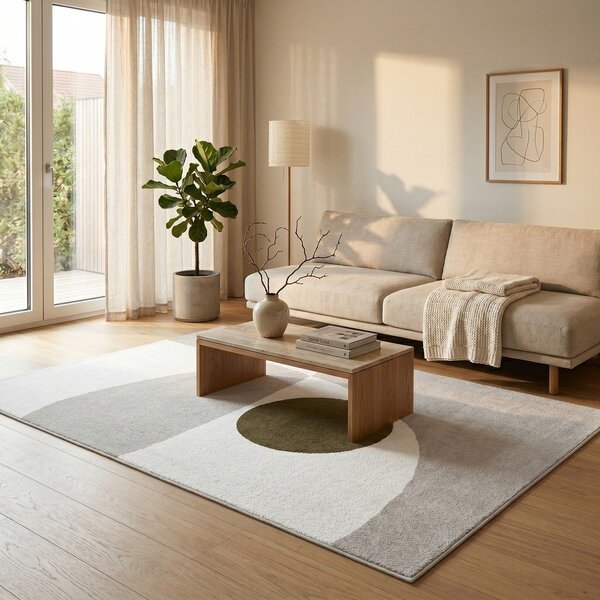 Bež/kremno bela preproga 120x170 cm Martini – ESTE
