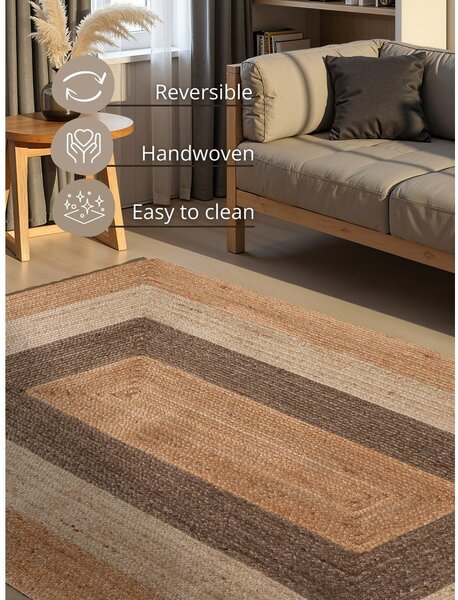 Obojestranska/ročno tkana preproga iz jute 120x170 cm Juno – Hanse Home