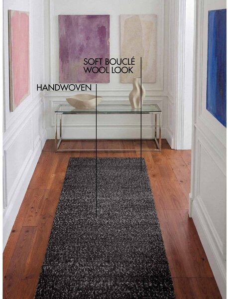 Temno siv ročno tkan tekač 80x300 cm Notting Hill Portobello – Ted Baker