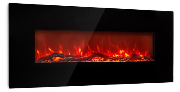 Klarstein Lausanne Long, Električni kamin, 1600W, 2 nastavitvi temperature, 128 cm