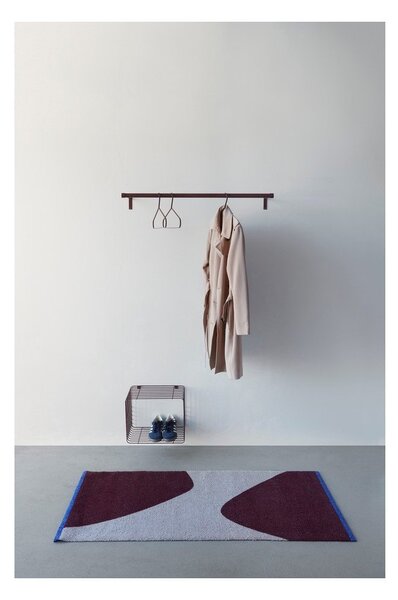 Bordo rdeča/siva preproga 70x150 cm Rocks – Mette Ditmer Denmark