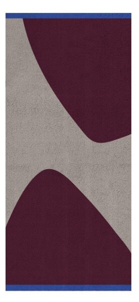 Bordo rdeča/siva preproga 70x150 cm Rocks – Mette Ditmer Denmark