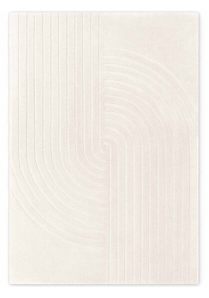 Kremno bela ročno tkana volnena preproga 160x230 cm Arcura – Vikosa