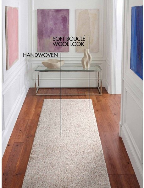 Slonokoščen ročno tkan tekač 80x300 cm Notting Hill Portobello – Ted Baker
